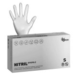 Manusi Nitril ESPEON Silver (Argintiu Fara Pudra) Marimea S - Profesionale Tatuaj, Medicale, Protectie, Antialunecare, Premium
