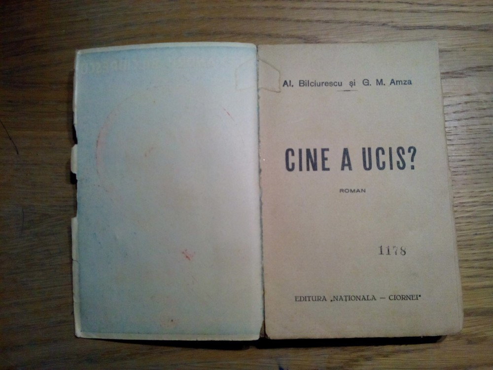 CINE A UCIS ? - Alexandru Bilciurescu, G. M. Amza - Ed. Nationala, 318 p.,  Nemira, 1992 | Okazii.ro