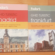 Set 2 ghiduri turistice Fodor's Madrid + Frankfurt