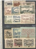 AUSTRIA.1919/20 Colectie BANI DE URGENTA NOTGELD 208 buc. bancnote
