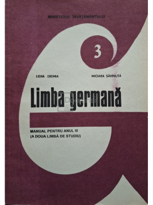 Lidia Eremia - Limba germana - Manual pentru anul III (a doua limba de studiu) (editia 1997) foto