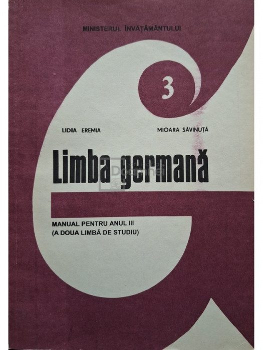 Lidia Eremia - Limba germana - Manual pentru anul III (a doua limba de studiu) (editia 1997)