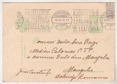 bnk cp Carte postala circulata 1931 foto