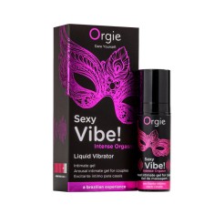Gel ORGIE Sexy Vibe! Liquid Vibrator - Intense, stimulare clitoris si excitare, efect incalzire si furnicaturi, 15 ml