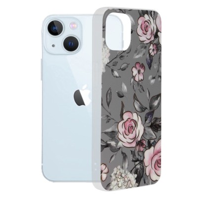 Husa iPhone 13 Techsuit Marble, Bloom of Ruth Gray foto