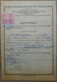 Certificat de botez/ Biserica Sf. Imparati 1943, Galati
