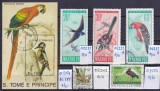Lot filatelic Păsări &amp; Ornitologie / Coliță S&atilde;o Tom&eacute; e Pr&iacute;ncipe + Timbre Ungaria, Belgia &amp; URSS - A991