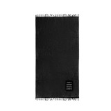 Prosop de plaja, 170x90 cm, Bumbac, Negru, ATU-V1778
