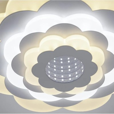 Lustra LED NEXA 3D, 36W, Diametru 24cm, lumina Rece/Calda/Neutra, Alb foto