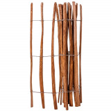 vidaXL Gard din șipci, 120 x 250 cm, lemn de alun 43142