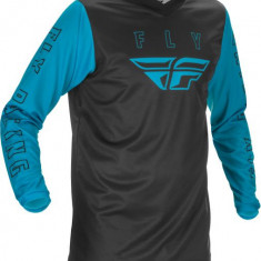 Tricou cross/enduro Fly Racing F16, negru/albastru, marime 2XL