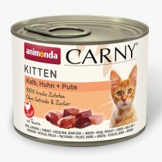 Animonda Carny Kitten - carne de vi?el, pui ?i curcan 200 g foto