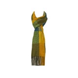Fular casmir P unisex 8, Dacali, galben/portocaliu