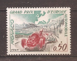 Monaco 1963 - Marele Premiu al Auto Europei, MNH, Nestampilat