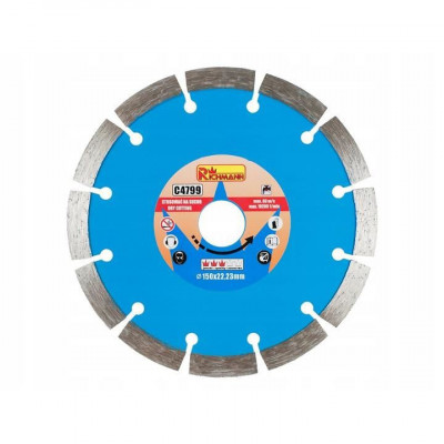 Disc diamantat segmentat, beton, taiere uscata,150 mm/22.23 mm, Richmann foto