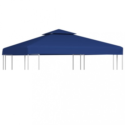 Copertină rezervă acoperiș pavilion, albastru, 3x3 m, 310 g/m&amp;sup2; foto