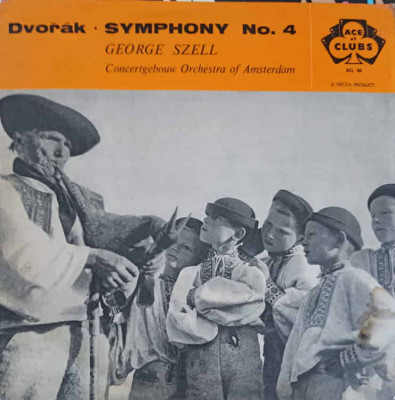 Disc vinil, LP. Symphony No. 4 In G Major, Op. 88-Dvorak, Concertgebouw Orchestra Of Amsterdam, George Szell foto