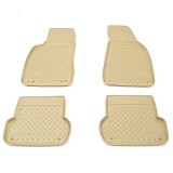 Covorase presuri cauciuc tip tavita Bej Audi A4 B6 2001-2006 / B7 2000-2007, ALM