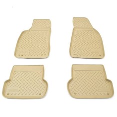 Covorase presuri cauciuc tip tavita Bej Audi A4 B6 2001-2006 / B7 2000-2007