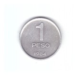 Moneda Argentina 1 peso 1984, stare buna, curata
