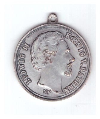 Medalia Ludwig II regele Bavariei foto