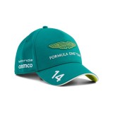 Aston Martin șapcă de baseball Fernando Alonso #14 green official Teamline Replica F1 Team 2026 - Universală
