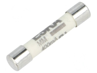 Siguranță ultra-rapidă 400mA 1kVAC 6,3x32mm alamă foto
