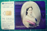 Cartela telefonica Romtelecom 100.000 lei 10 lei noi Patrimoniul Muzeului Militar National 2008 M4AOVT Principesa Elisabeta a Romaniei 1843 - 1916