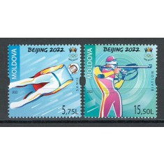 Moldova 2022 Mi 1182/83 MNH - JO de Iarna, Beijing