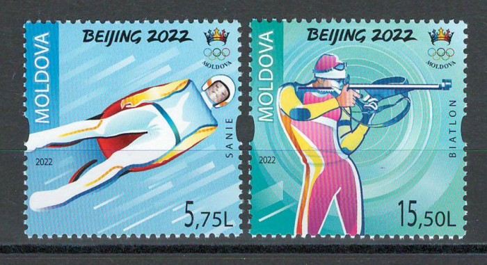 Moldova 2022 Mi 1182/83 MNH - JO de Iarna, Beijing