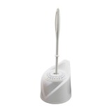 Cumpara ieftin Perie WC cu suport, din plastic, Y440, alb
