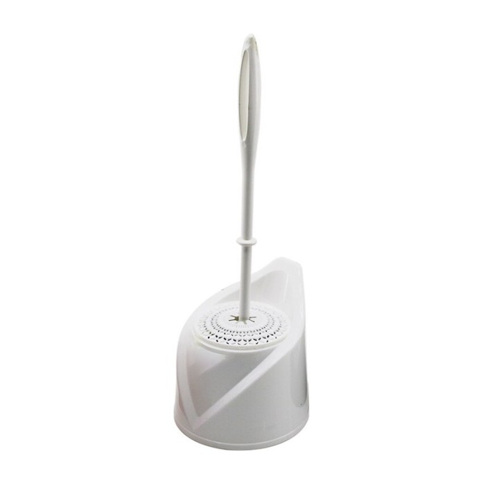 Perie WC cu suport, din plastic, Y440, alb