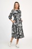 Rochie Dama, Eranthe, Leafy Black V312 - L