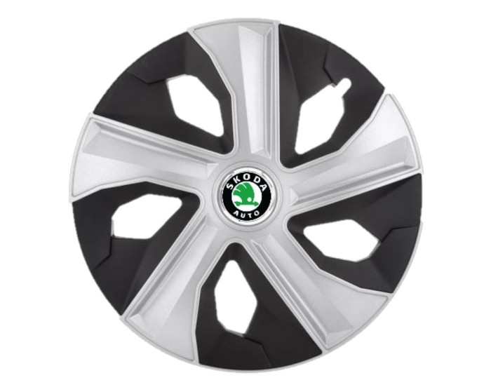 Set 4 capace roti Luna II R16 pentru gama auto Skoda