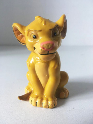 * Figurina Bullyland veche Simba Regele Leu The Lion King Disney, 6cm foto