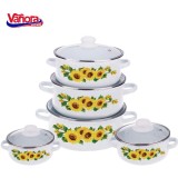Set gatit VN-E-C550, 10 PIESE EMAILAT SUN FLOWER