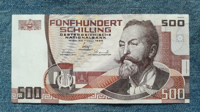 500 Schilling 1985 Austria - Otto Wagner foto