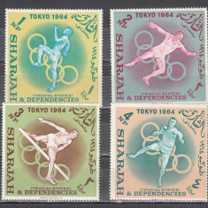 M2 TS6 4 - Timbre foarte vechi - Sharjah - Iocurile olimpice Tokio 1964