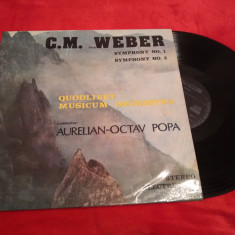 VINIL C.M.VON WEBER-AURELIAN-OCTAV POPA RARITATE !!! ECE 02952 DISC STARE FB/EX