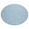 Covor sisal Loft 21198 Boho cerc fildeş argintiu albastru, cerc 120 cm