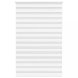 vidaXL Jaluzea tip zebra alb lățime țesătură 135,9 cm poliester