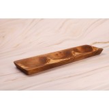 Platou Pescara 3 compartimente din lemn de măslin