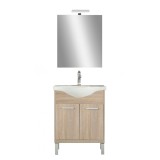 Mobilier complet de baie Nerva Prime 65, stejar Sonoma