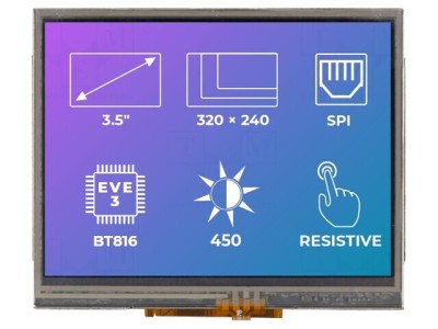 Afișaj TFT 3.5&amp;quot; 320x240 LED EVE3 foto