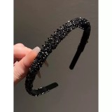Cumpara ieftin Bentita Decorata cu Strasuri Negre - 51740