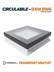 Ferestre circulabile pentru acoperis terasa, model, Fakro, DXW DW6, fara deschidere foto