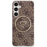 Husa pentru samsung galaxy s25 ultra - guess iml metal glitter 4g circle triangle magsafe - brown