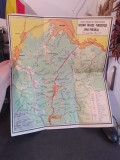 Schema traseelor turistice zona Predeal, OJT Brașov, text rom&acirc;nă și germană, 150