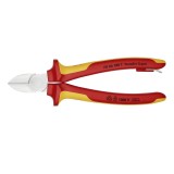 Cumpara ieftin Cleste profesional cu taiere diagonala, maner izolat Knipex 70 06 180 T, 180 mm