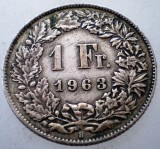 F.458 ELVETIA 1 FRANC 1963 B ARGINT, Europa